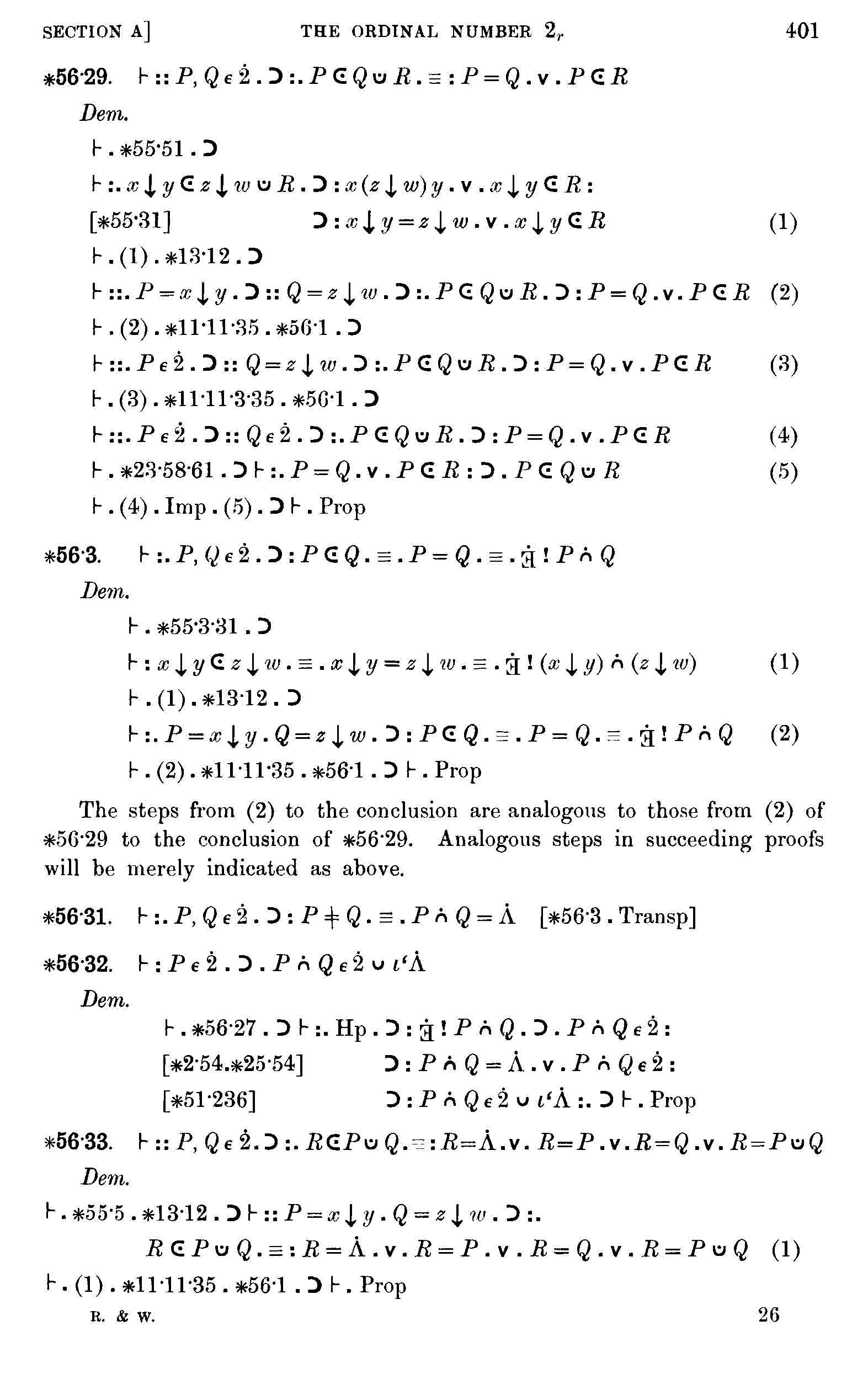 Principia Mathematica V1 Pt2 Section A Bertrand Russell